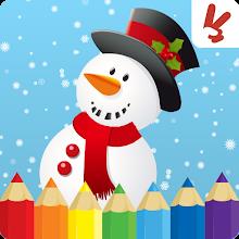 Kids coloring book:  Christmasicon