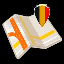 Map of Belgium offline icon