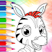 Kids coloring pages for kids icon