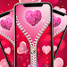 Rose Heart zipper Lock Screenicon