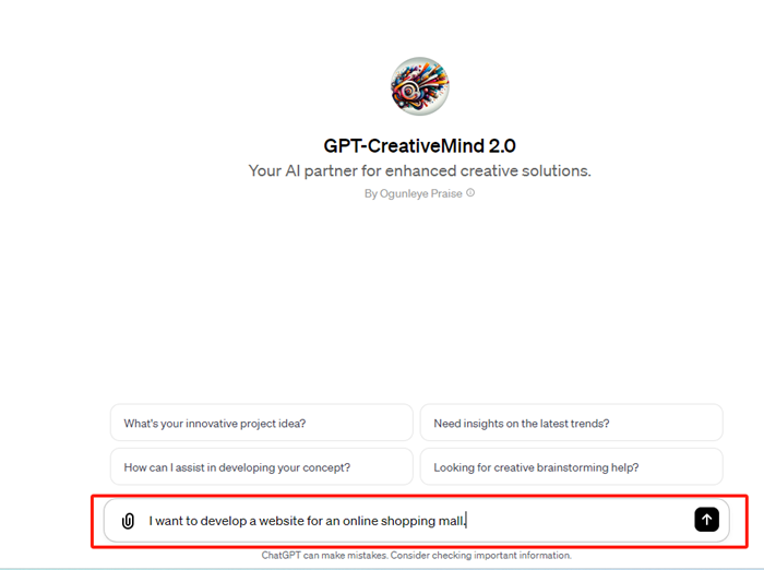 GPT-CreativeMind 2.0 GPTs details