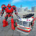 fire truck flying robot rescue APK