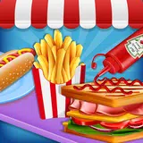 Fast food cooking games icon