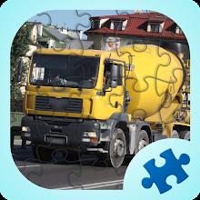 Concrete mixer truck puzzles APK