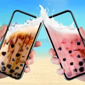 Boba recipe: Drink bubble tea icon