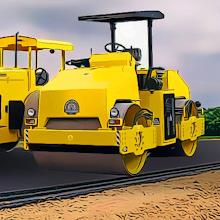 Highway road construction game APK