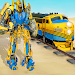 US Army Train Transform Robot Fight Robot Games APK