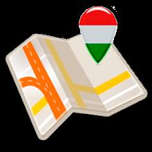 Map of Hungary offline icon