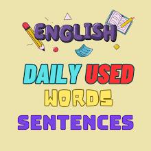 daily use english words icon