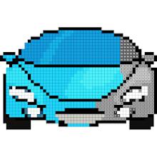 Cars Pixel Art Color by Number icon