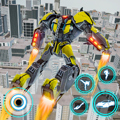 US Robot Car Transform - Police Robot Fighting APK