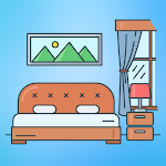 Design of a youth bedroom icon