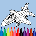 Jet Fighters Coloring Book icon