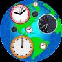 World Time Zone Clock Time nowicon