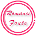 Romance Fonts for FlipFont icon