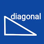 diagonal calculator icon