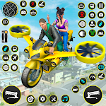 Flying Bike Driving Simulator icon