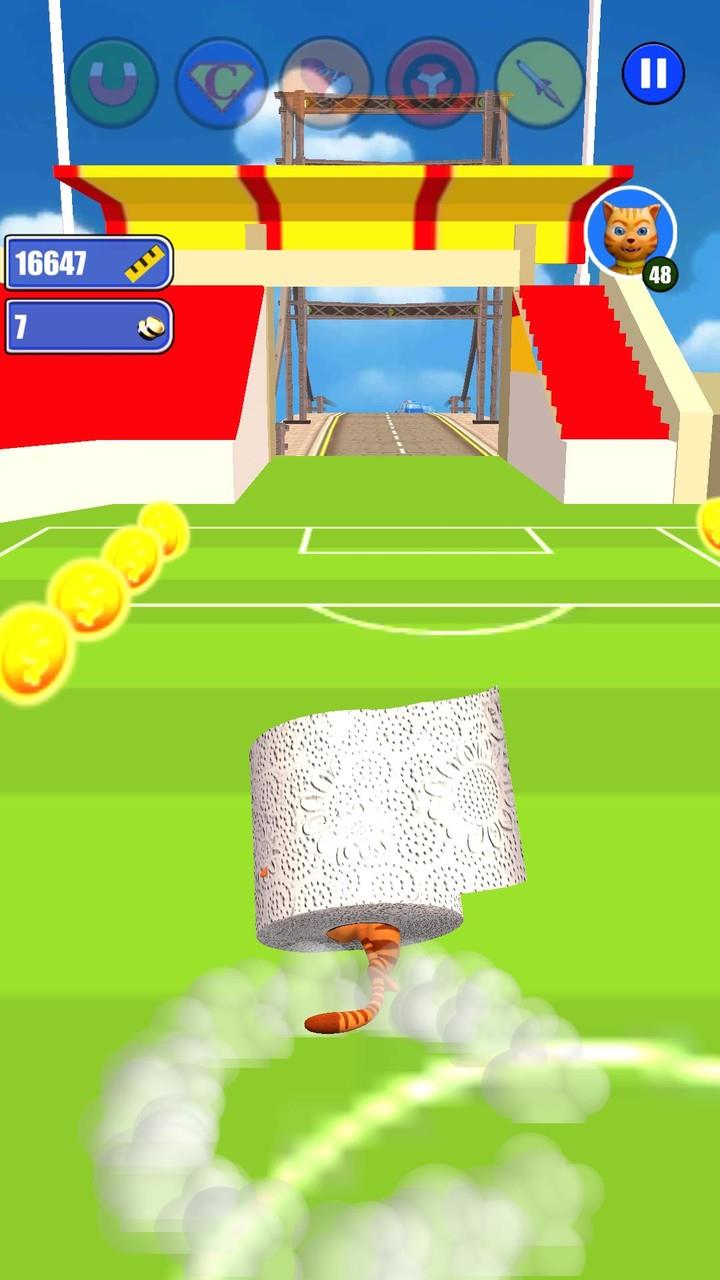 Toilet Paper Cat Run Free Android Game Download - 40407