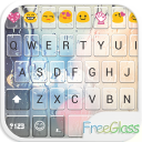 Free Glass Emoji Keyboard Skinicon