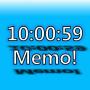 Always Visible Time and Memoicon