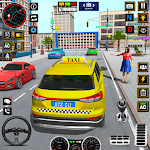 City Cab Driver Car Taxi Games icon