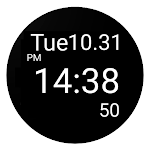 Digital seconds widget icon