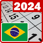 Brasil calendário 2024. icon