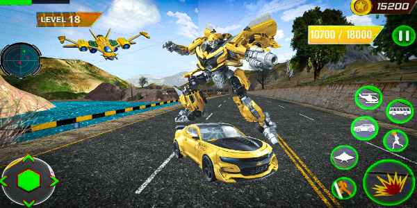 Real Robot Car Transform Games