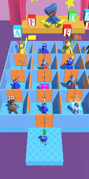 Rainbow Monster - Room Maze