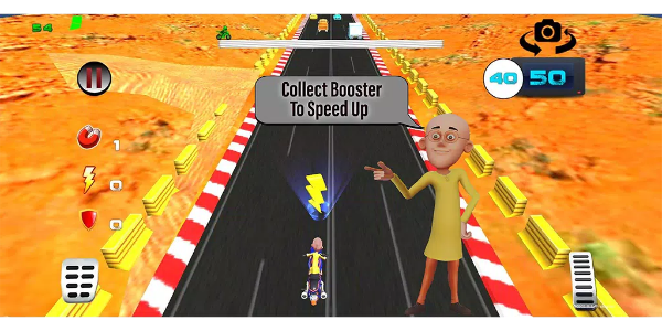 Motu Patlu Speed Bike Racing