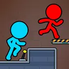 Red Blue Stickmen: Escape Game APK