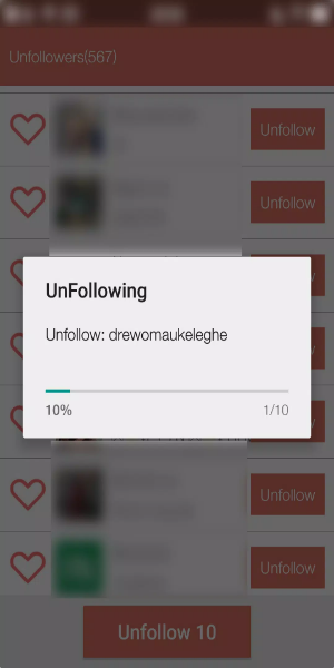 Unfollower Plus - Non followers & Following