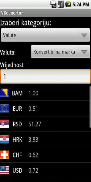 VKonvertor - konvertor valuta