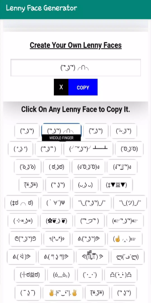 Lenny Face Generator