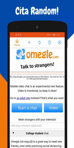 Omegle : Talk to Strangers!