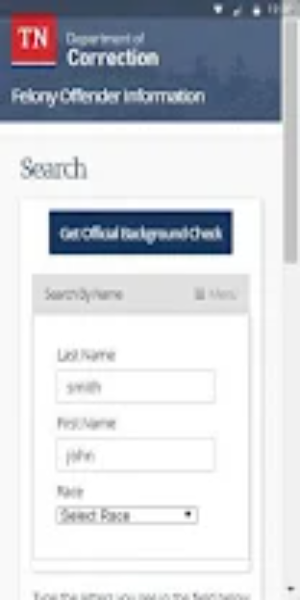 TN Felony Offender Search 2