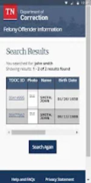 TN Felony Offender Search 2