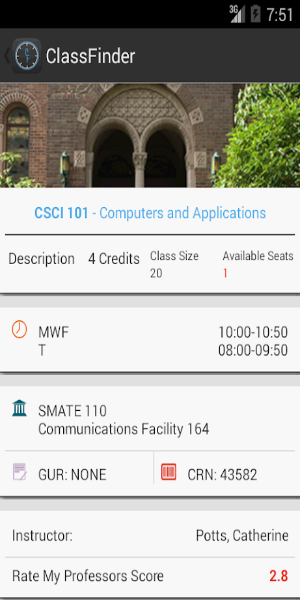 WWU Classfinder