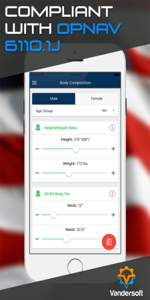 Navy PFA - PRT BCA Calculator