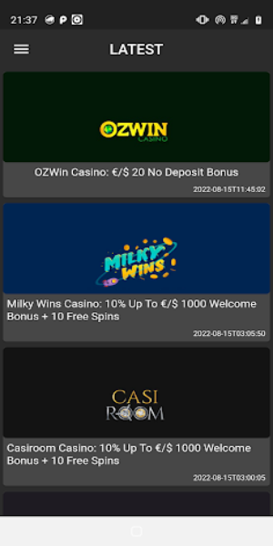 No Deposit Casino Welcome Spin