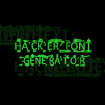 Hacker Font - Glitch Generator icon