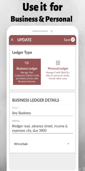 LedgerBook : Cashflow & Credit