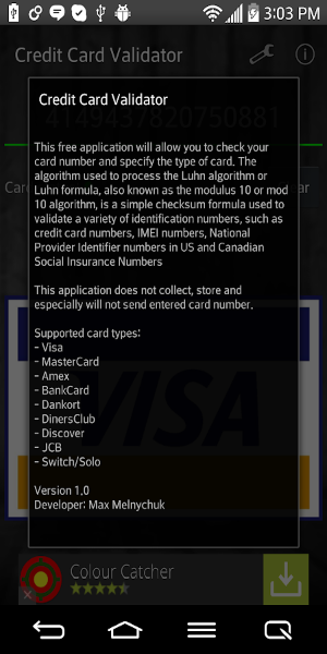 Credit Card Validator