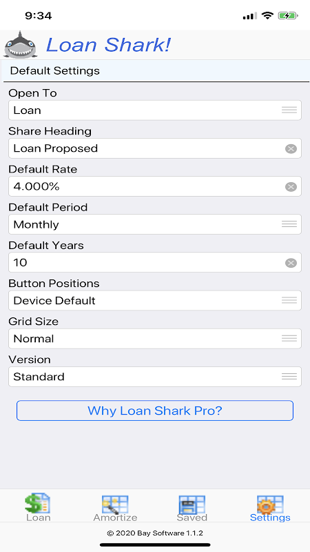 Loan Shark! Loan Calculator