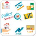 Apply Credit Cards, Loans, EMI & LIC Calculator icon