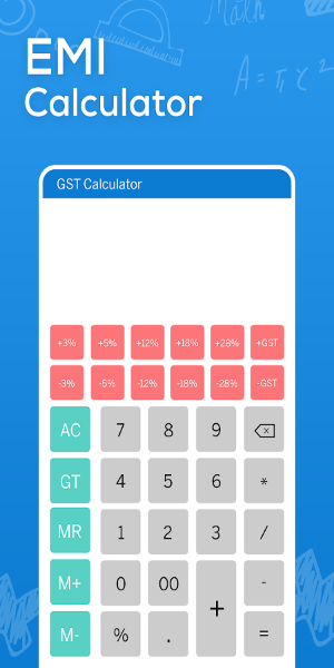 EMI Calculator - Home, Car, personal Loan, GST,SIP