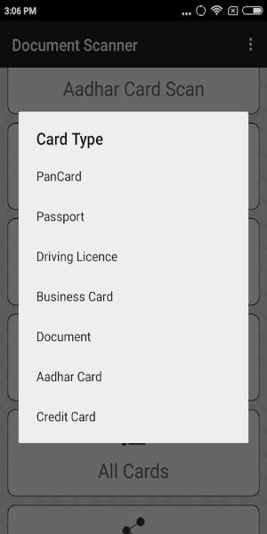 Credit Card Scanner