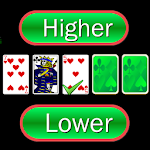 Higher or Lower card game icon