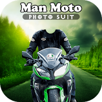 Man Bike Photo Suit Editoricon