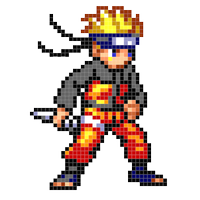 Color by Number - Naruto Sandbox Ninja Pixelicon